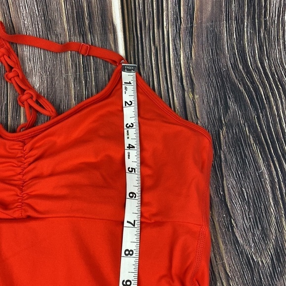 Prana Orange Racer Back Workout Top- size Small - Picture 11 of 12